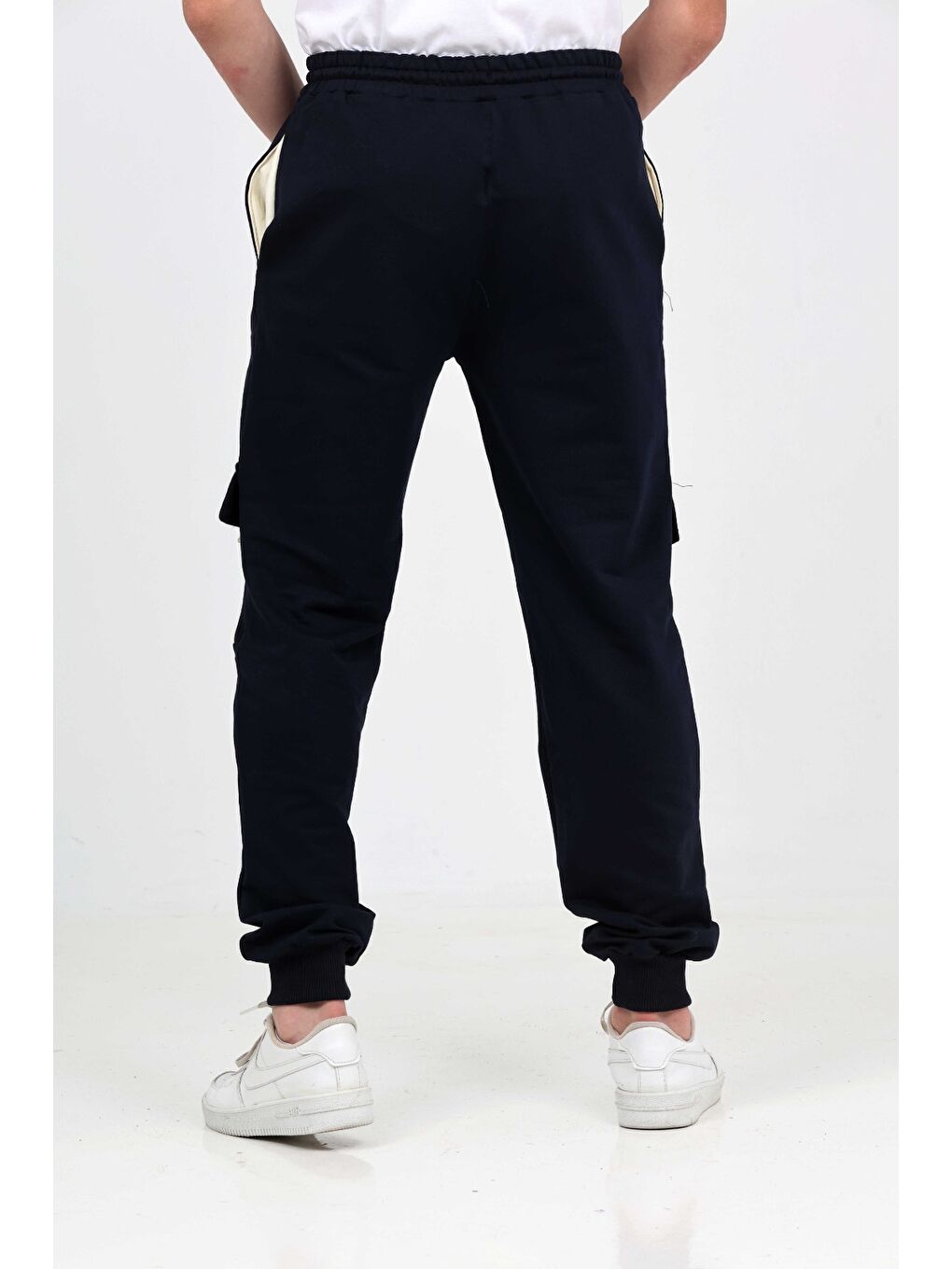 Kahverengi Erkek Çocuk Kargo Cepli Eşofman Alt-8