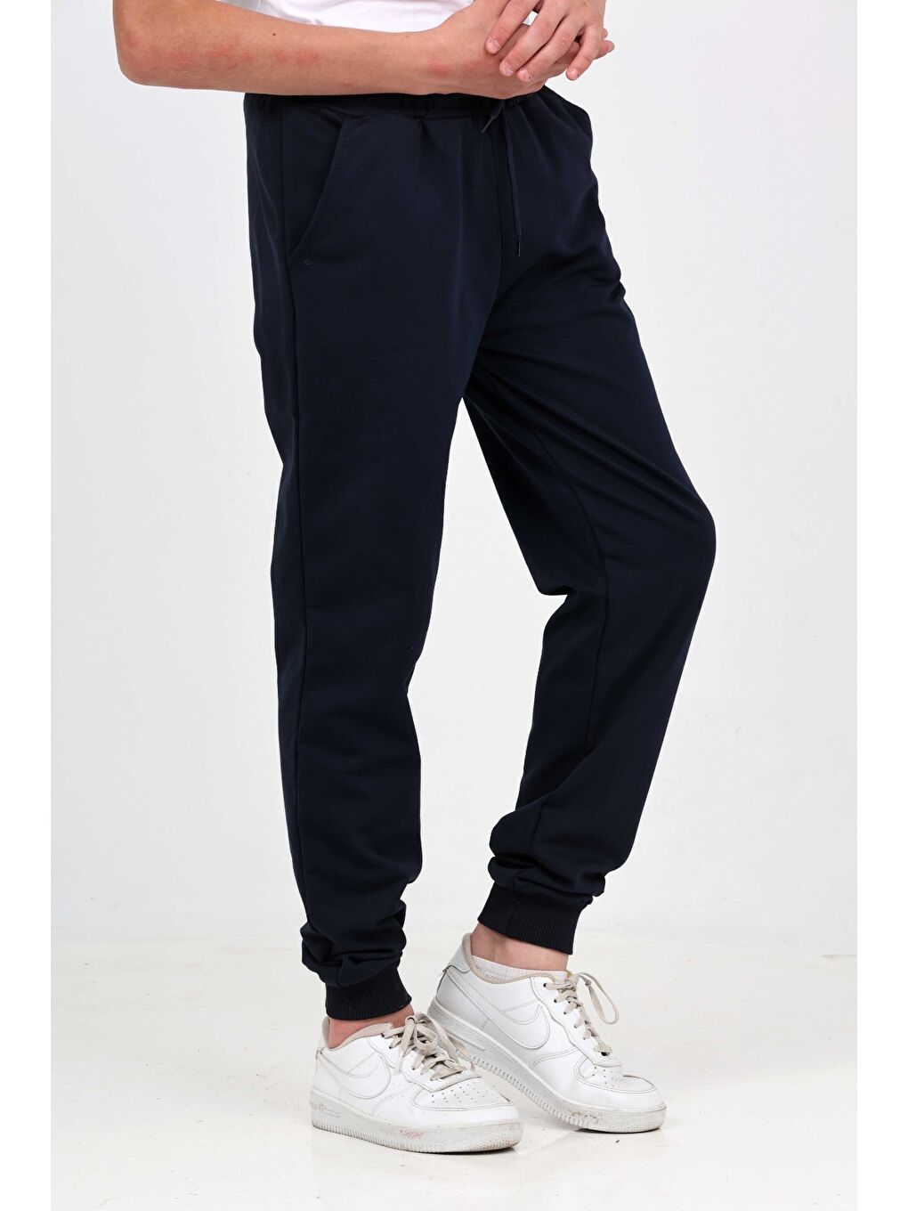 Lacivert Erkek Çocuk Paçası Lastikli Eşofman Alt-2