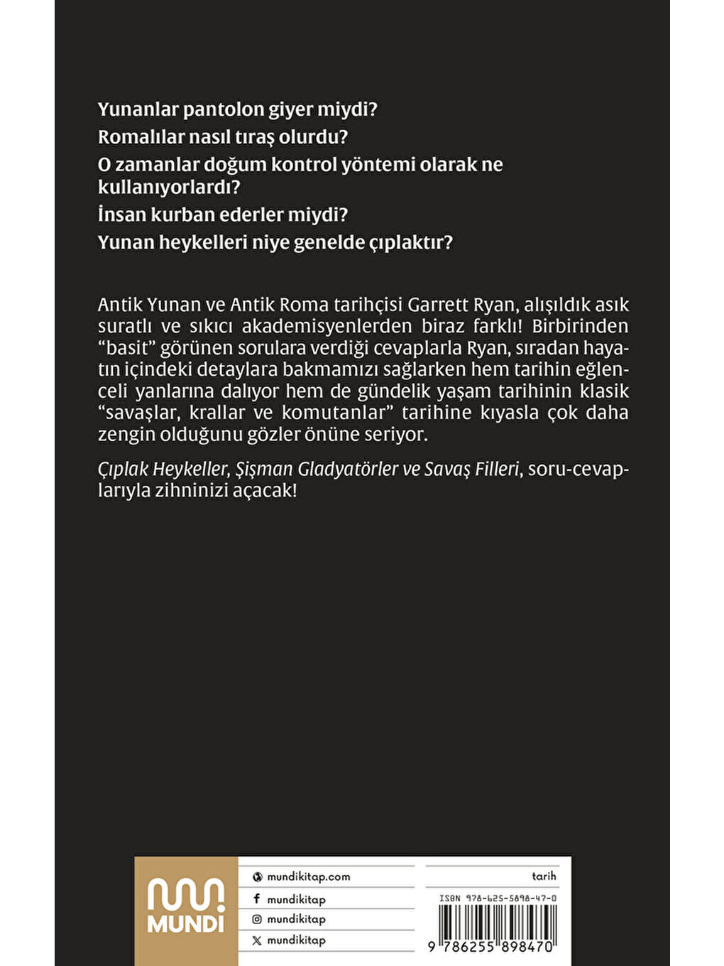 Çıplak Heykeller, Şişman Gladyatörler ve Savaş Filleri-2