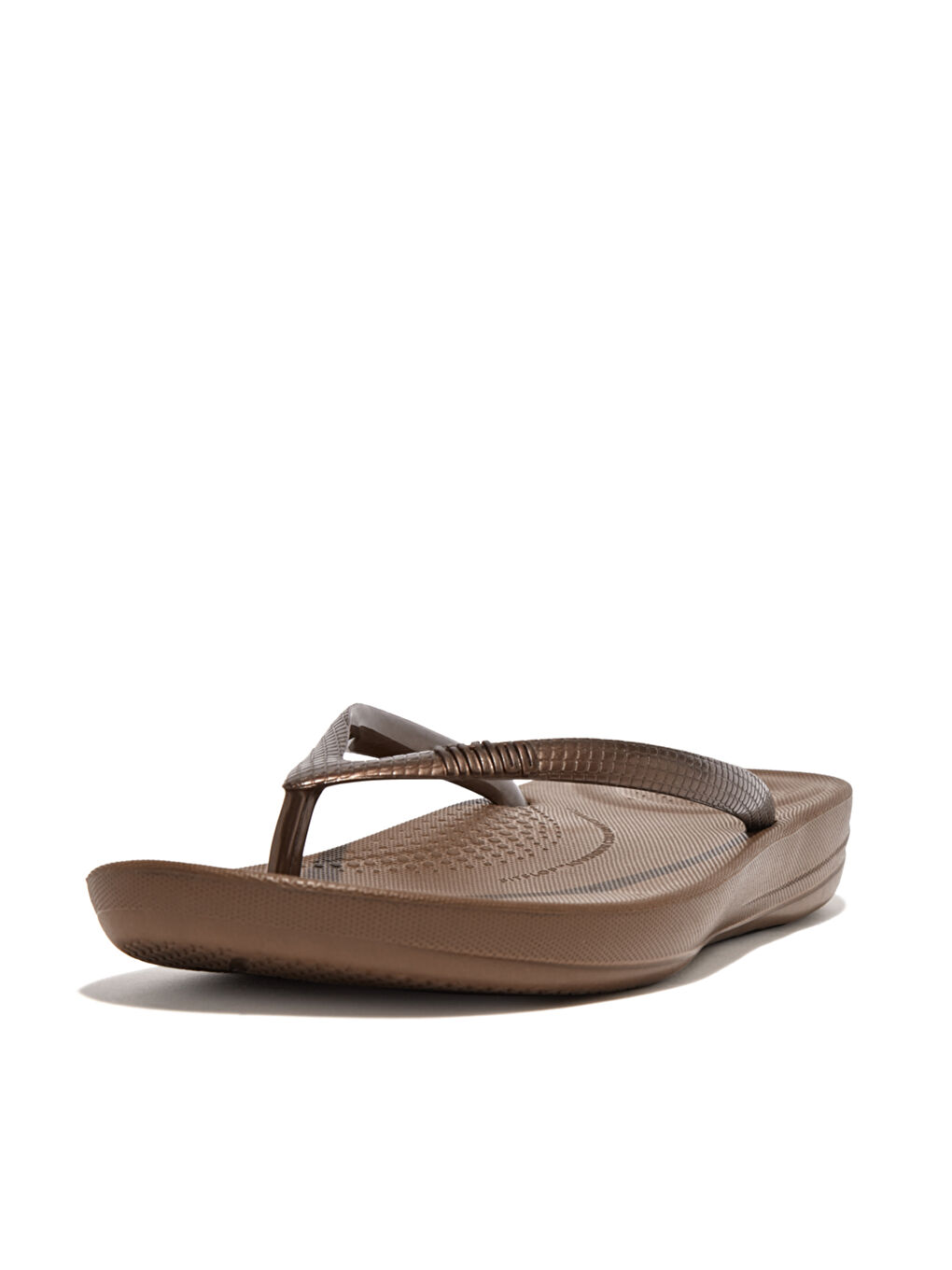 Sarı Kadın Bronz Parmak Arası Terlik-2