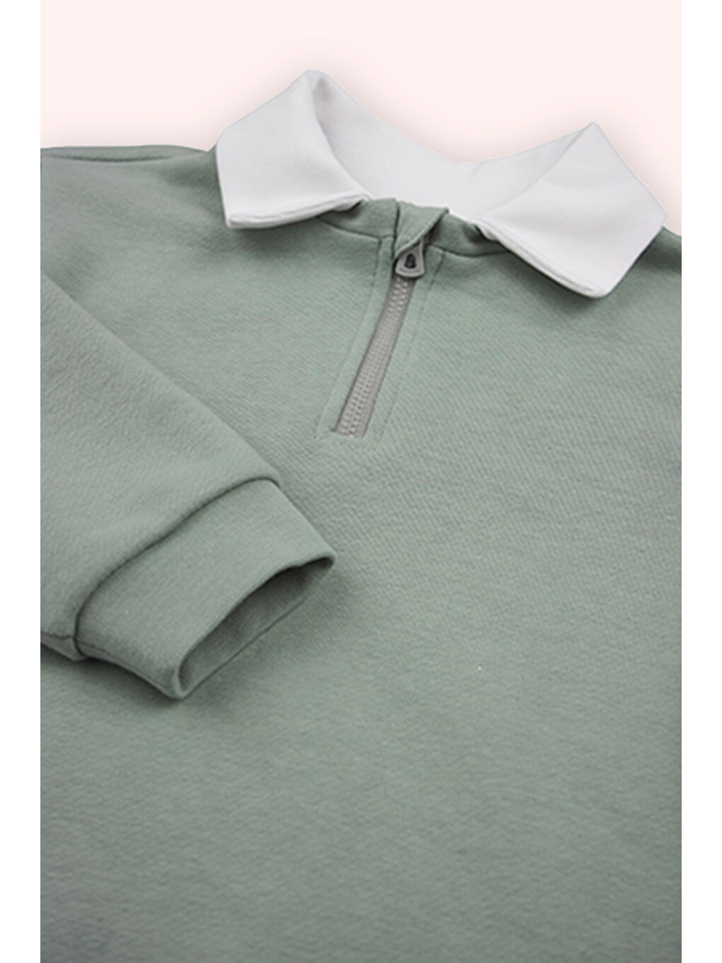 Erkek Çocuk Yakalı Sweatshirt Yeşil-1