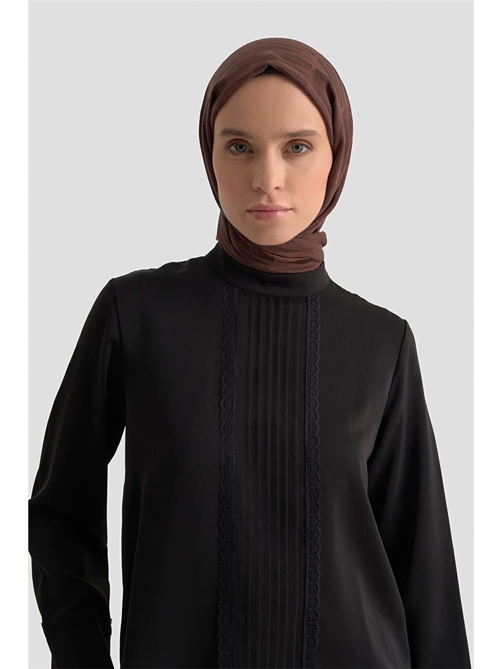 Nervürlü Bluz 25Kd1112 Siyah-3