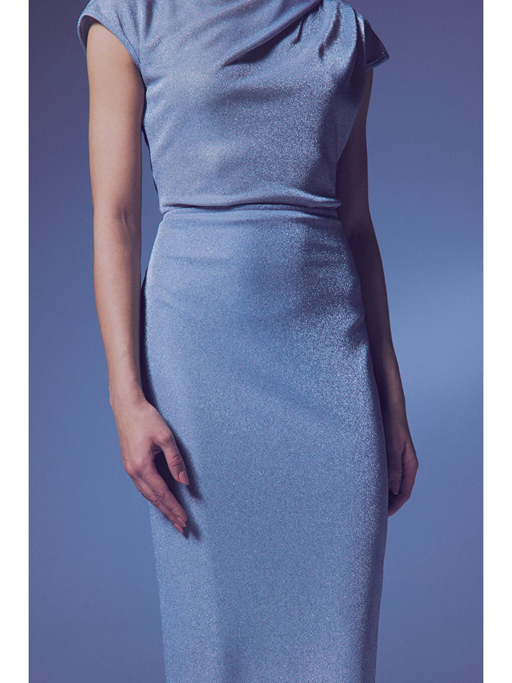 Gri Parlak Kalem Etek - Gümüş-3