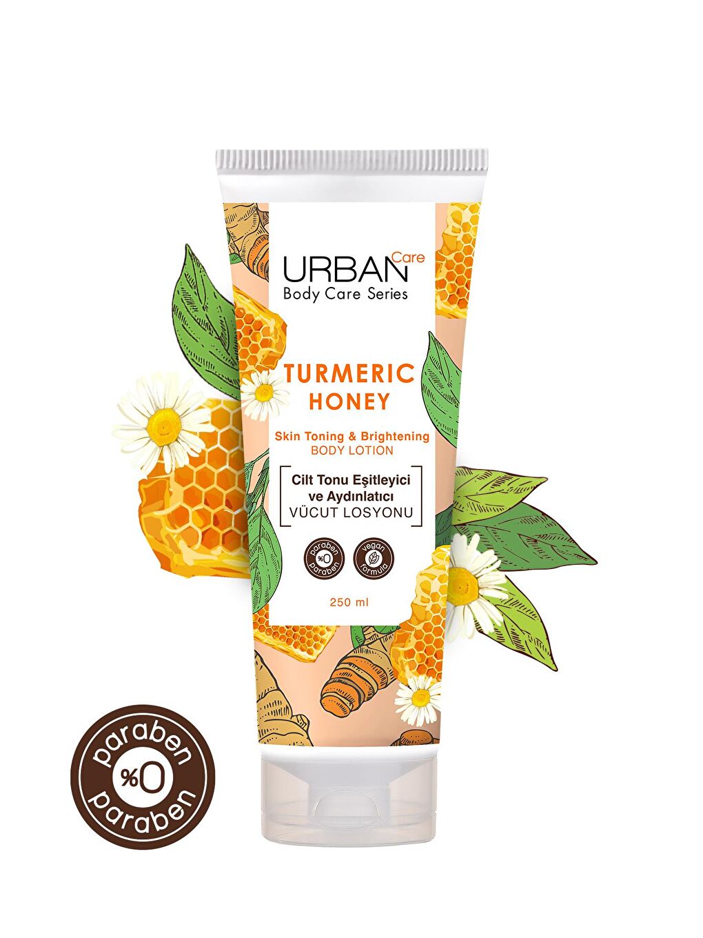 Urban Care Turmeric Honey Cilt Tonu Esitleyici ve Aydınlatıcı Vücut Losyonu 250 ml-vegan - 2