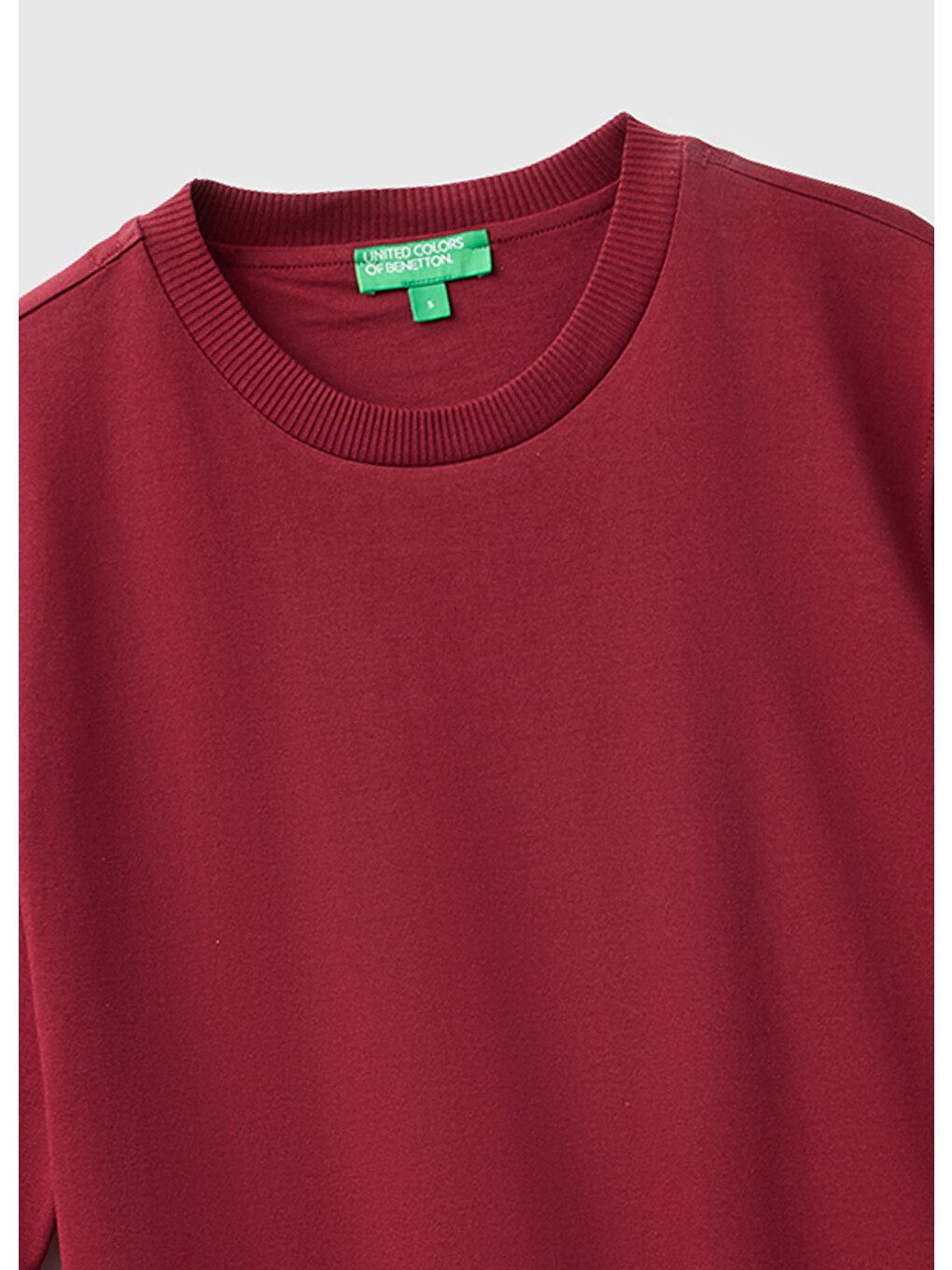 Kadın Mürdüm %100 Pamuk Boxy Fit T-shirt-2