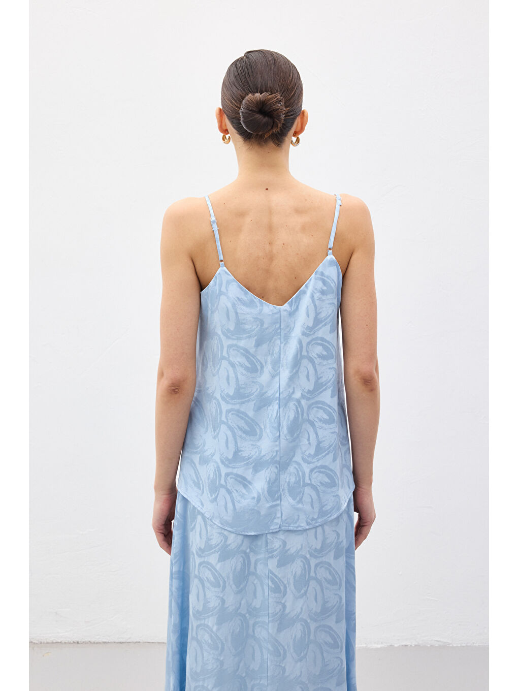 Lior Askılı Bluz - Bebe Mavi-7