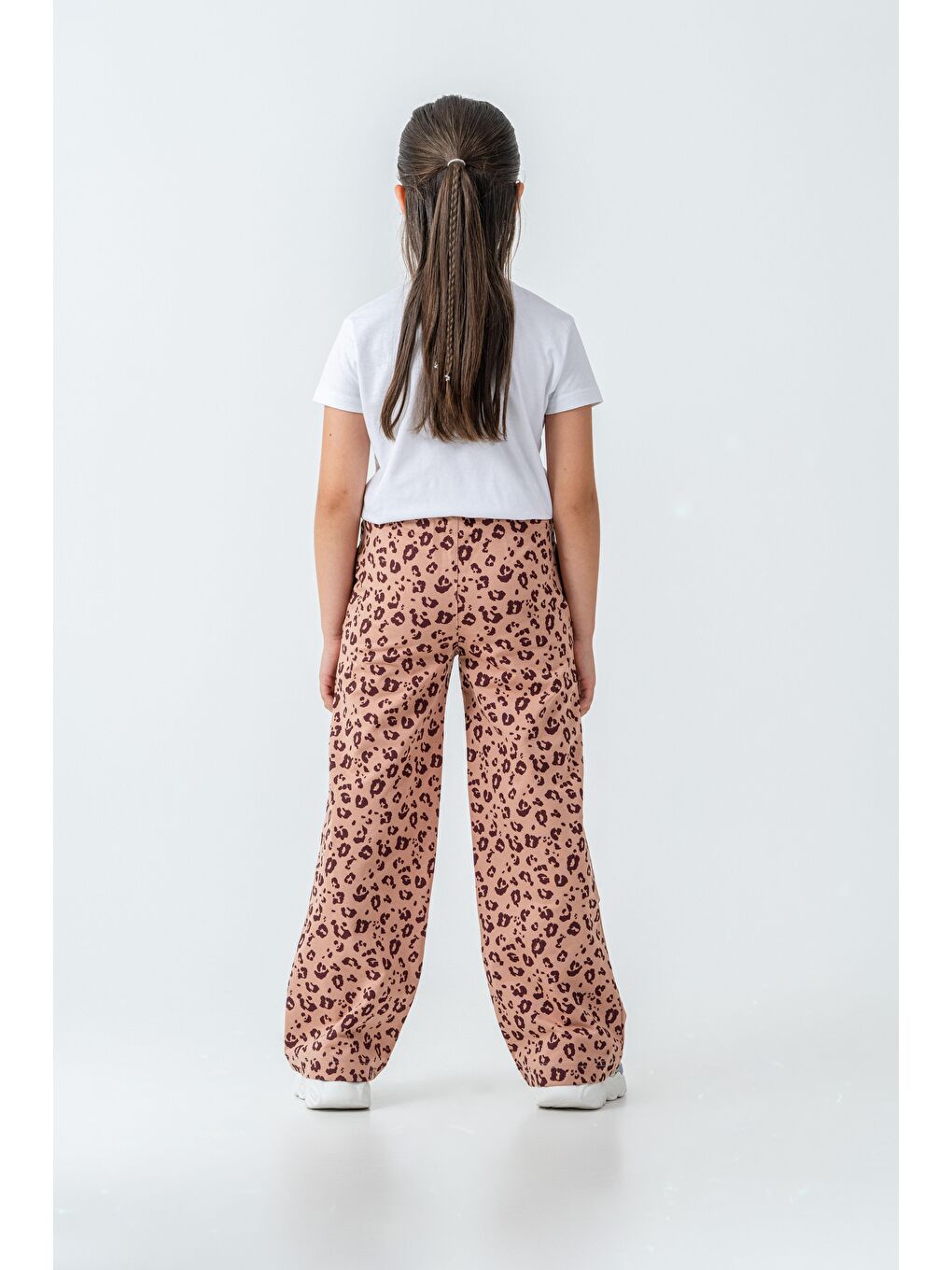 Pembe Tüm Alan Baskılı Kız Çocuk Eşofman Altı-4