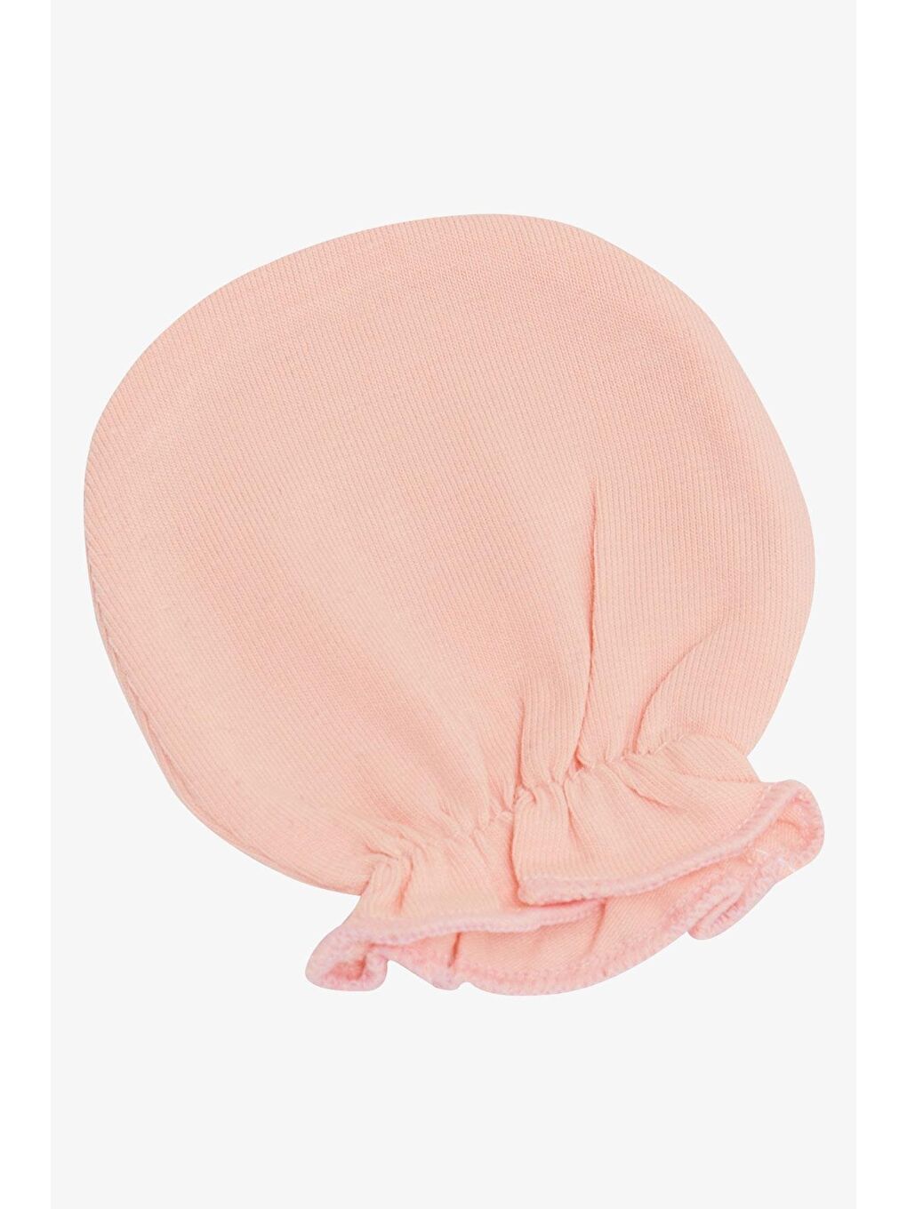Pembe Yenidoğan Bebek Eldiveni Basic Standart Somon (7 X 9 Cm)-2
