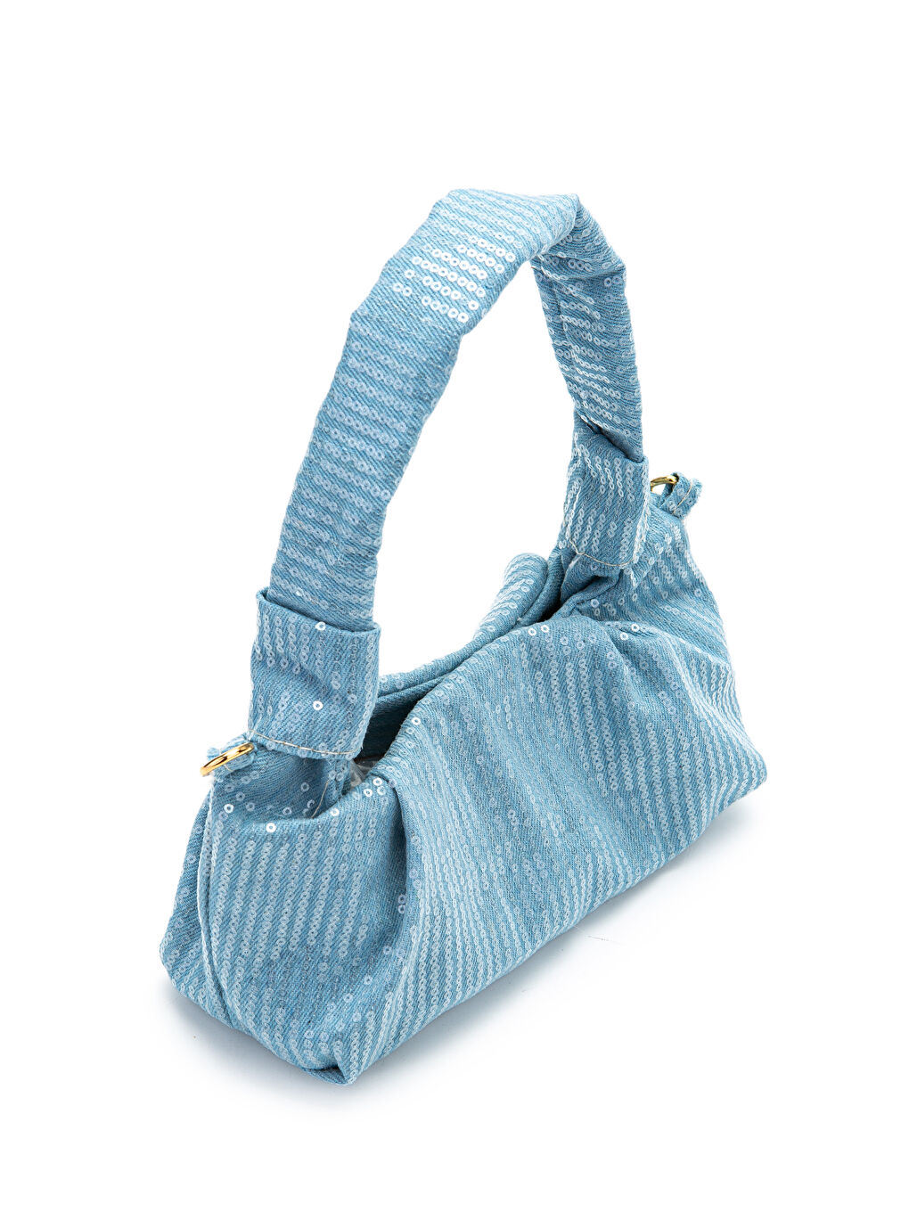 Uzun Zincir Askılı Baget Kadın Çapraz Çanta Sins Bebe Mavi-2