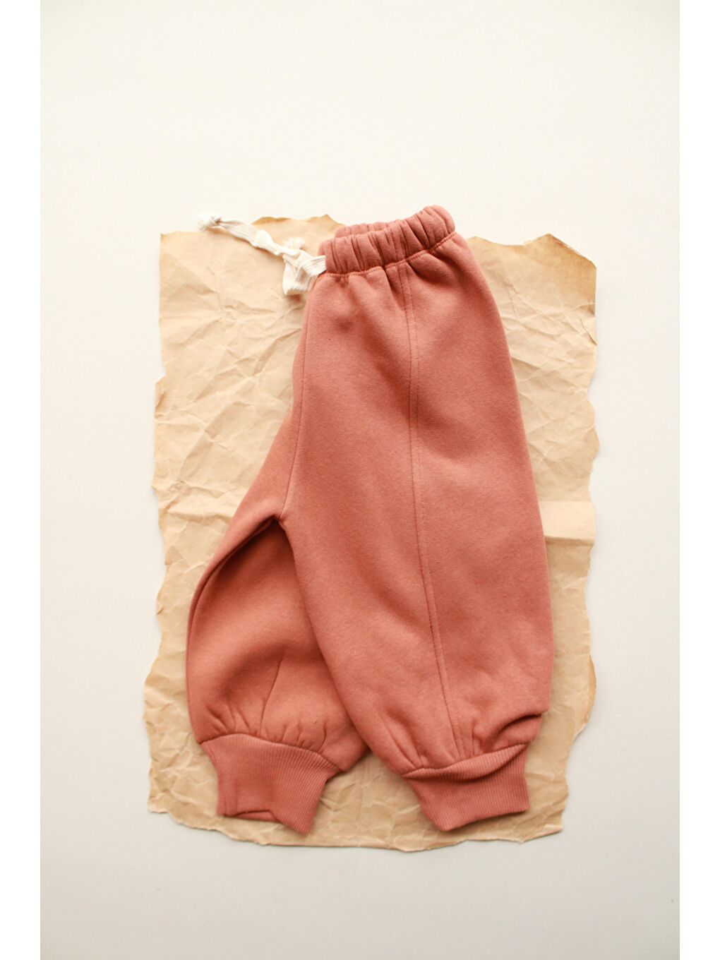 Kahverengi Kiremit Polarlı Eşofman Altı-1