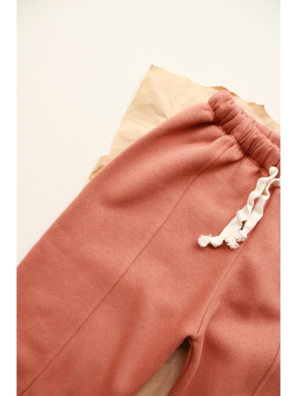 Kahverengi Kiremit Polarlı Eşofman Altı-5