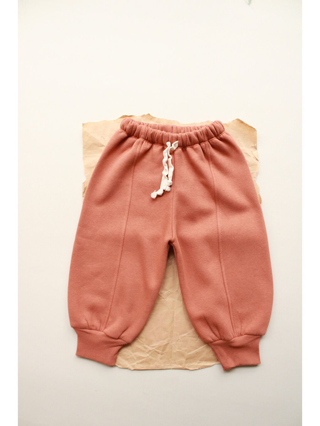 Kahverengi Kiremit Polarlı Eşofman Altı-6