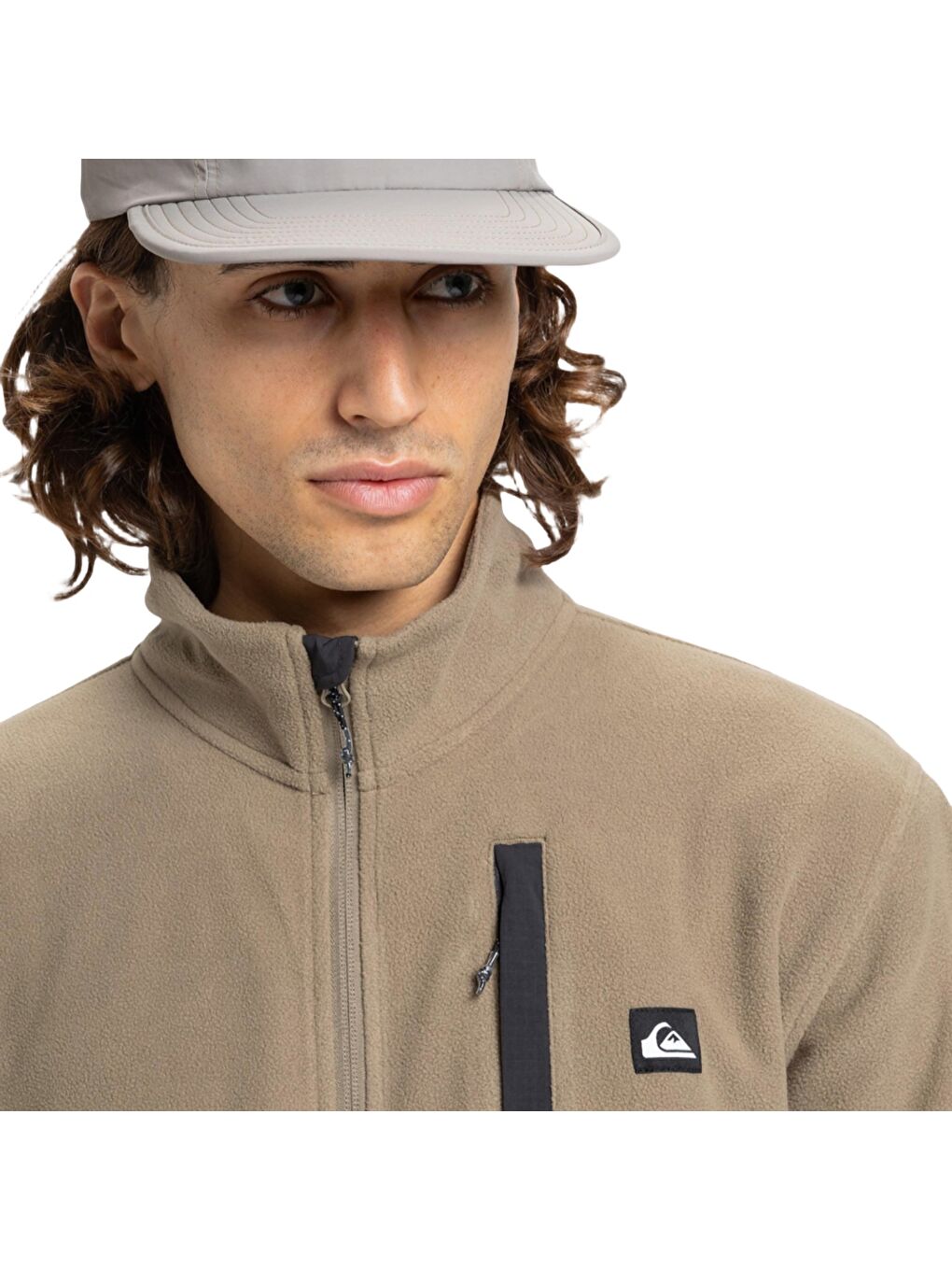 No Destination Fz Bej Polar Erkek Fermuarlı Sweatshirt Hırka-3