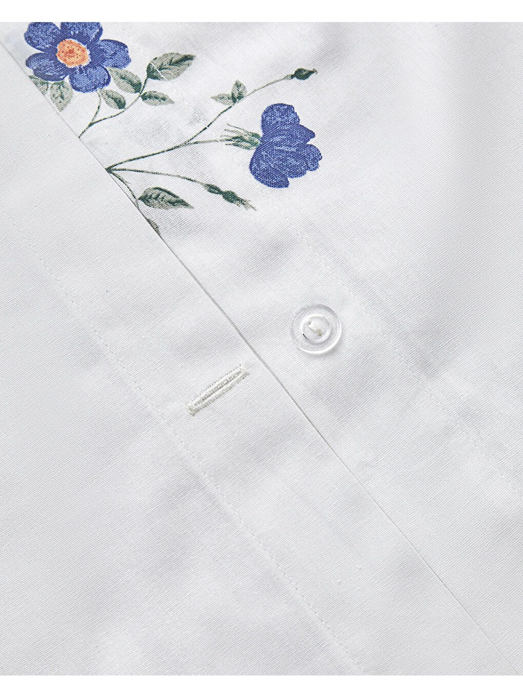 Meadow Magic Pamuk Çift Kişilik Nevresim Takımı 200x220 cm Turuncu-Mavi-6