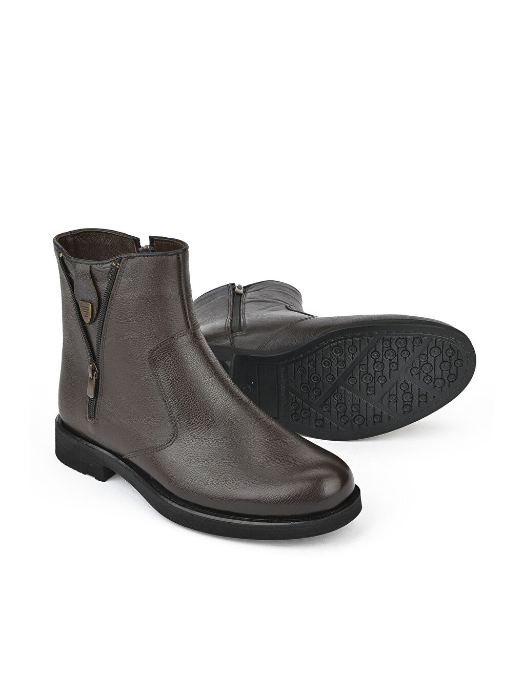 Kahverengi Erkek Hakiki Deri Bot 14319Z2160 Kahve-1