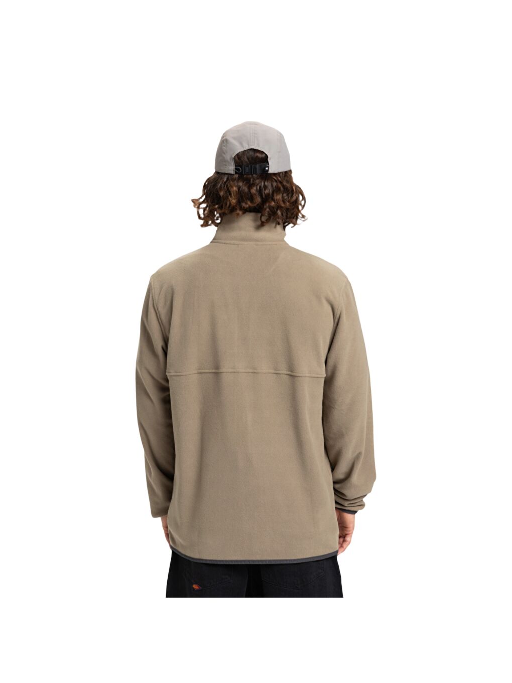 No Destination Fz Bej Polar Erkek Fermuarlı Sweatshirt Hırka-5