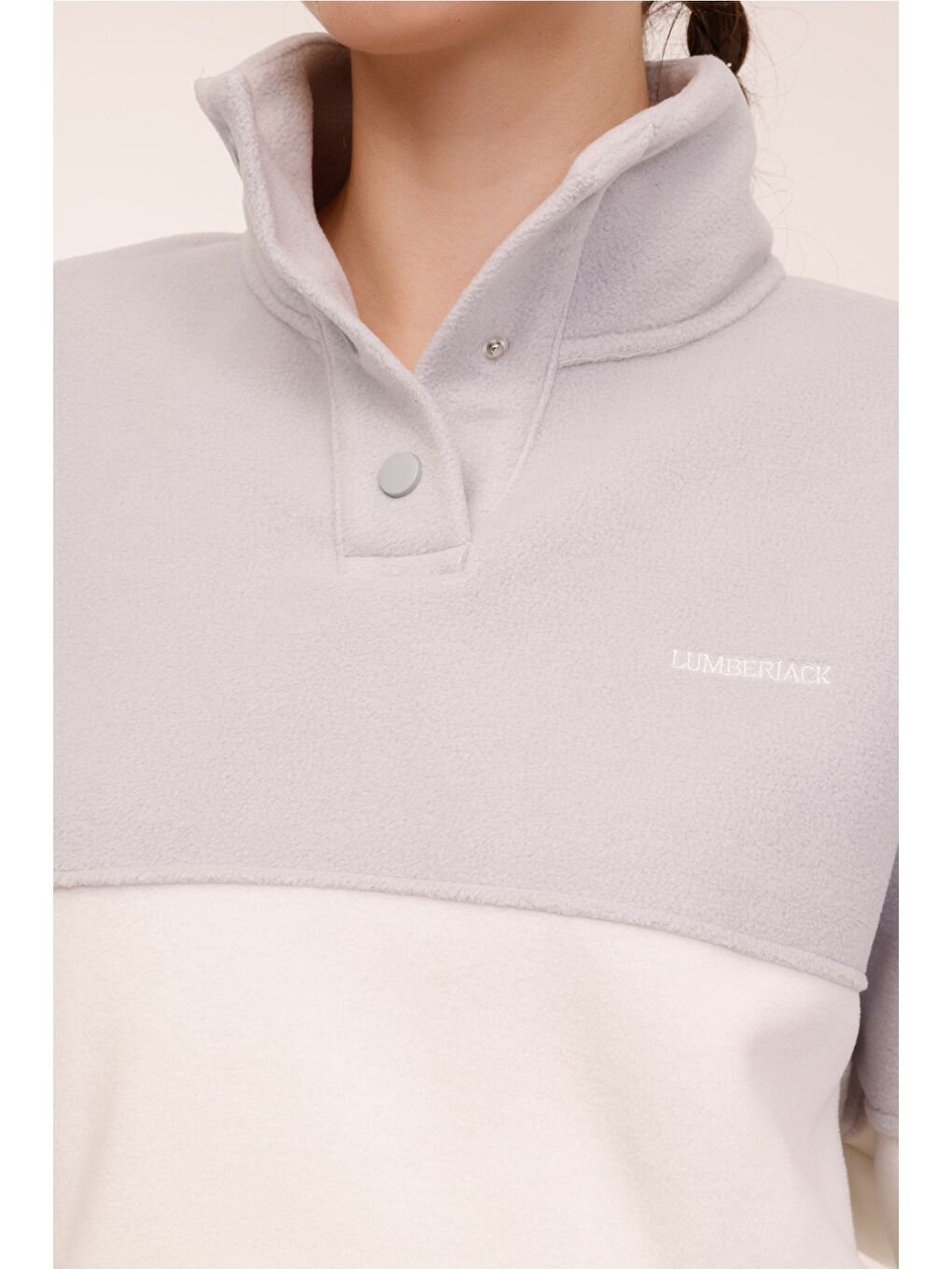 WL VICTORI 7CK1 4PR Gri Kadın Polar-3