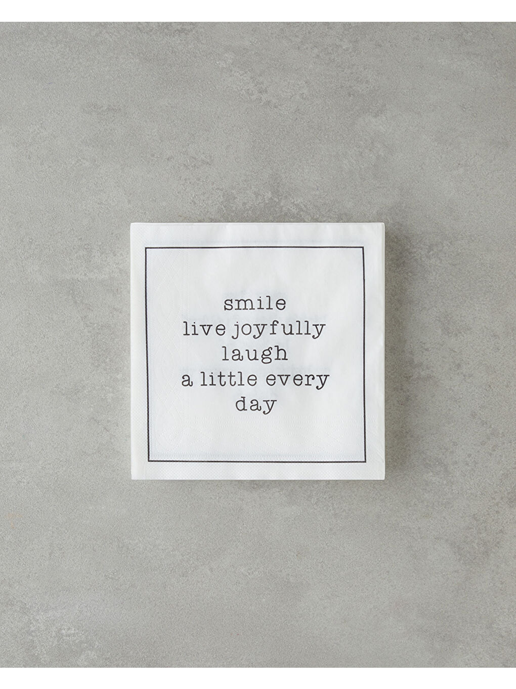 Joyfully Kağıt 20'li Kağıt Peçete 33x33 cm Siyah - Beyaz