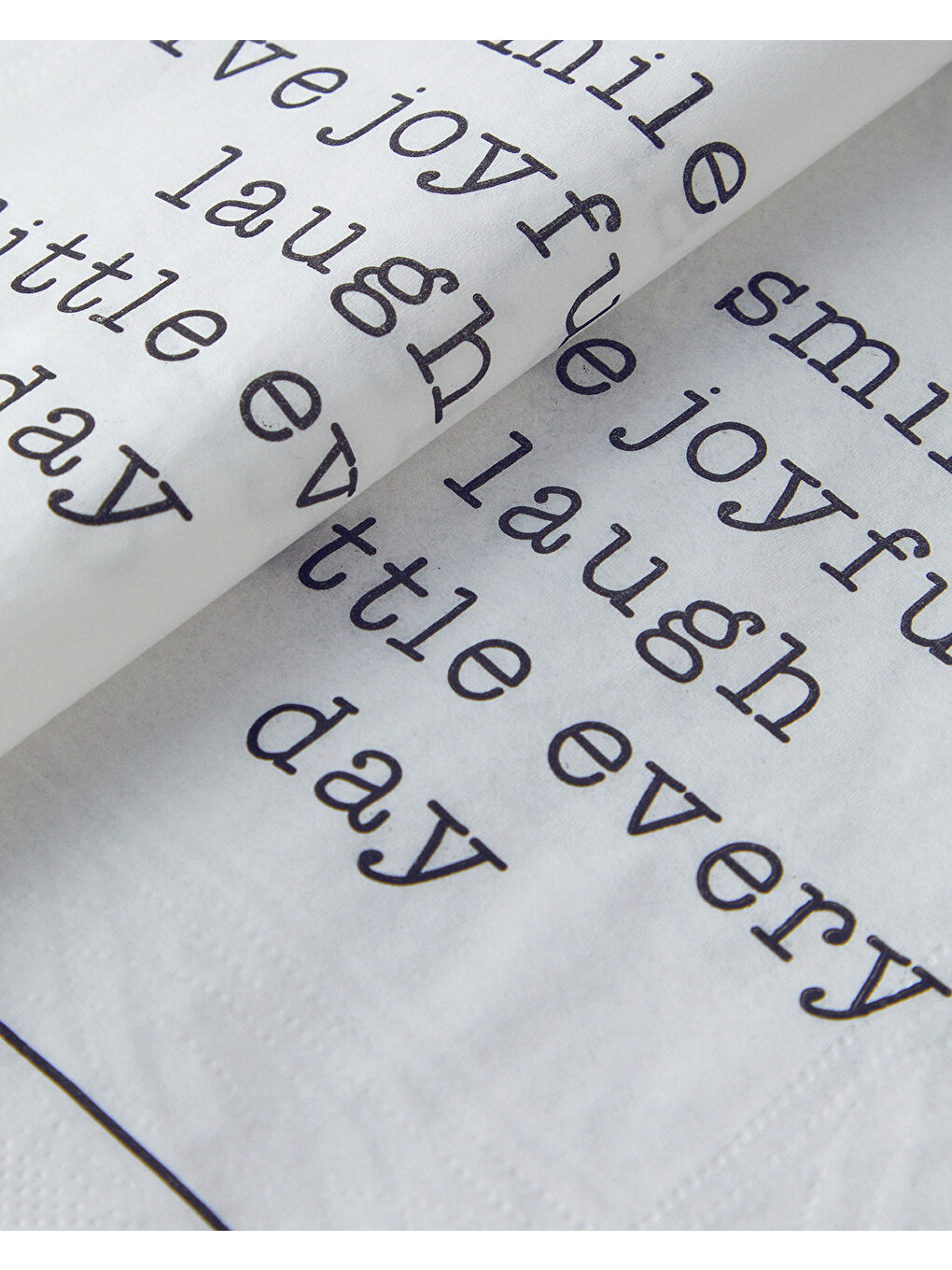 Joyfully Kağıt 20'li Kağıt Peçete 33x33 cm Siyah - Beyaz-2