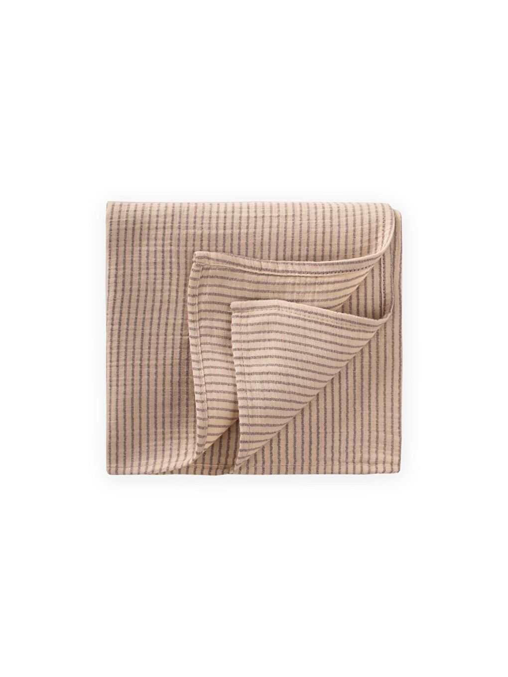 Naturel Battaniye 90X100cm Bej İnce Çizgili