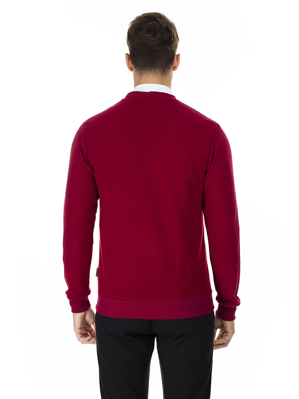 Buratti Bordo Slim Fit V Yaka Erkek Hırka 456405 - 1