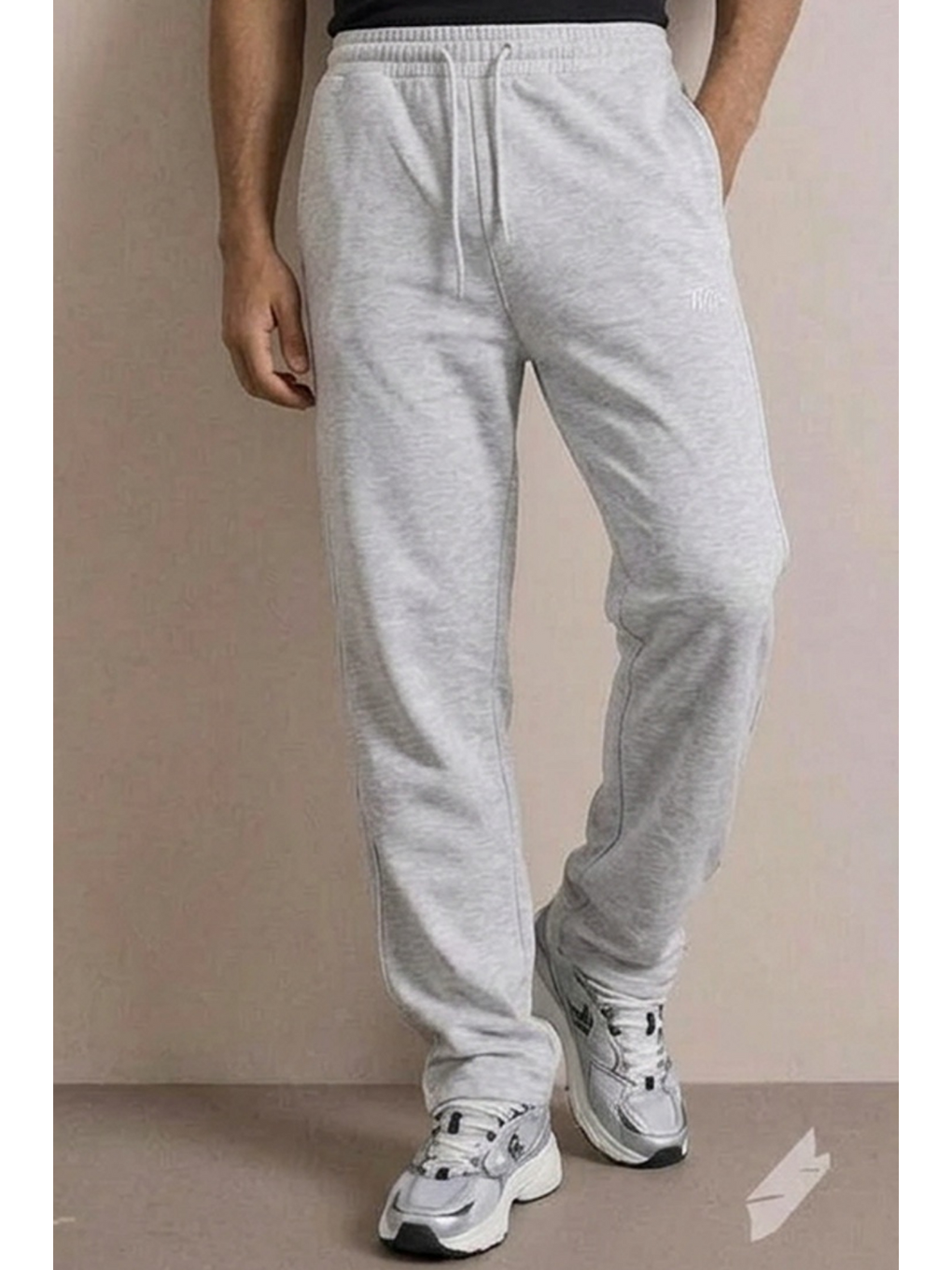 Erkek Regular Fit Baskılı A.gri Baskılı Eşofman Altı-4