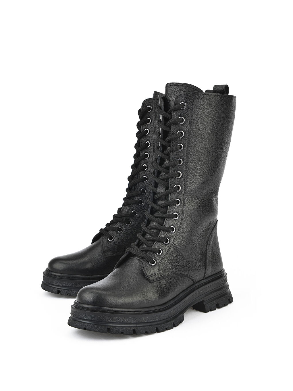 Kadın Hakiki Deri Çizme 14355Z1426 Siyah