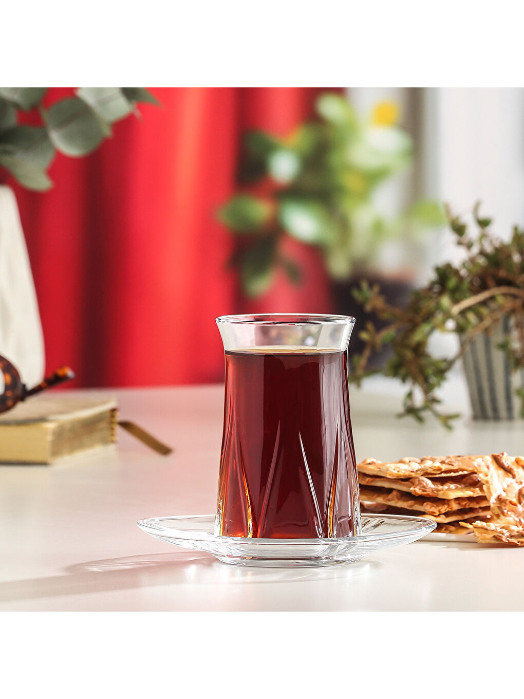 Renksiz Zoey Zoey 6'lı Çay Tabağı-1