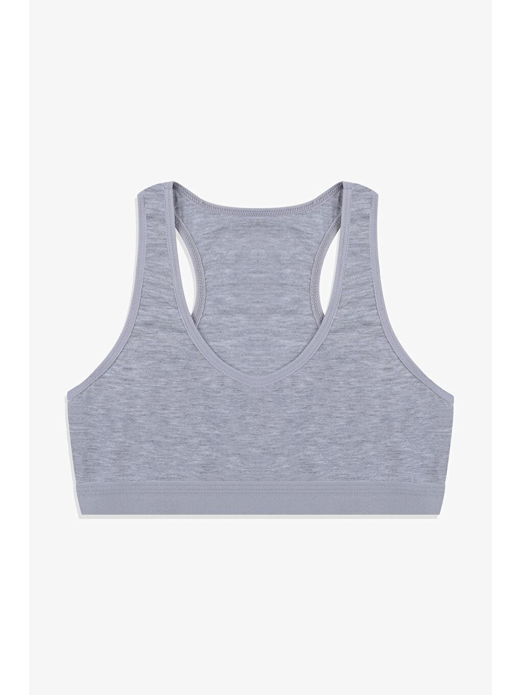 Gri Kadın 3'lü Kalın Askılı Yarım Büstiyer-2