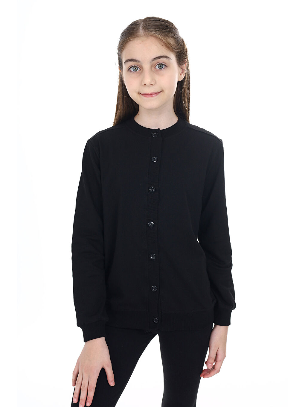 Siyah Kız Çocuk Okul Hırka