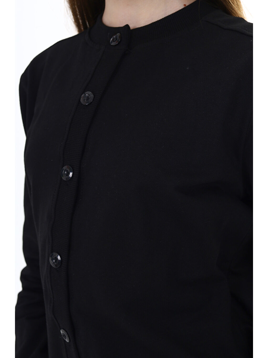 Siyah Kız Çocuk Okul Hırka-3