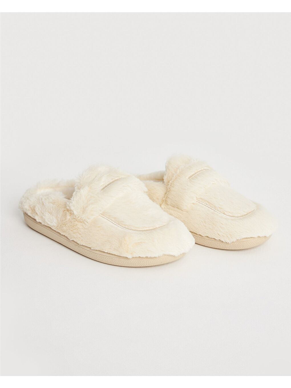 Ekru Kadın Ev İçi Ayakkabı - Tatum