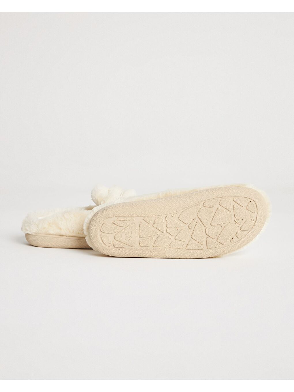 Ekru Kadın Ev İçi Ayakkabı - Tatum-2
