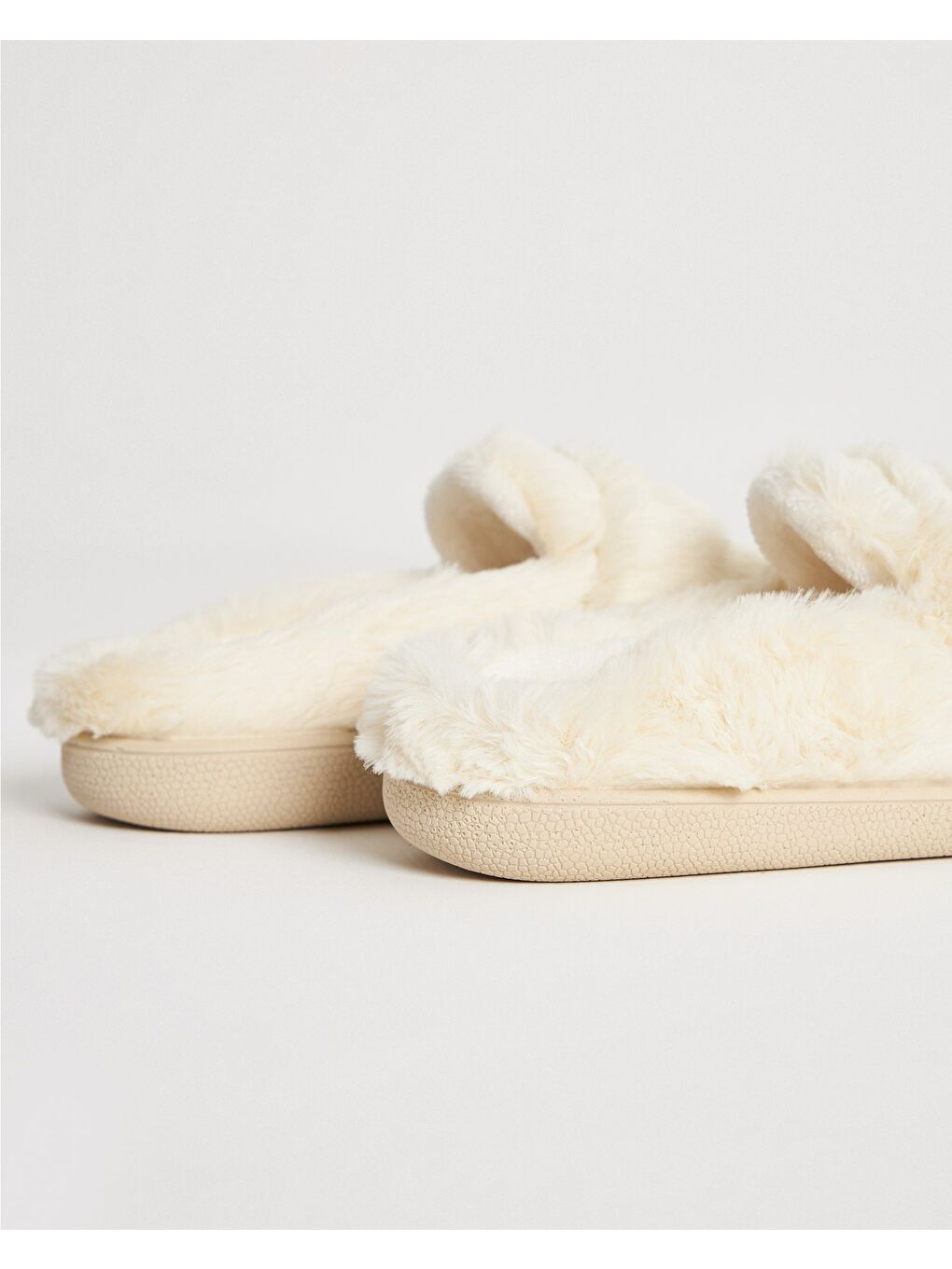 Ekru Kadın Ev İçi Ayakkabı - Tatum-4