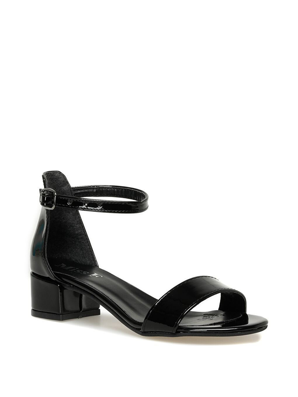 DS21079 3FX Siyah Kadın Topuklu Sandalet-1