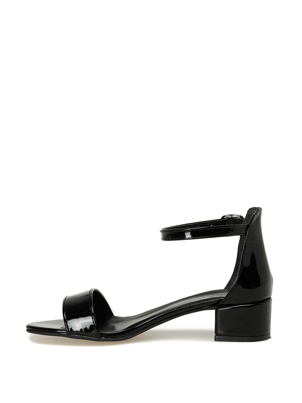 DS21079 3FX Siyah Kadın Topuklu Sandalet-2