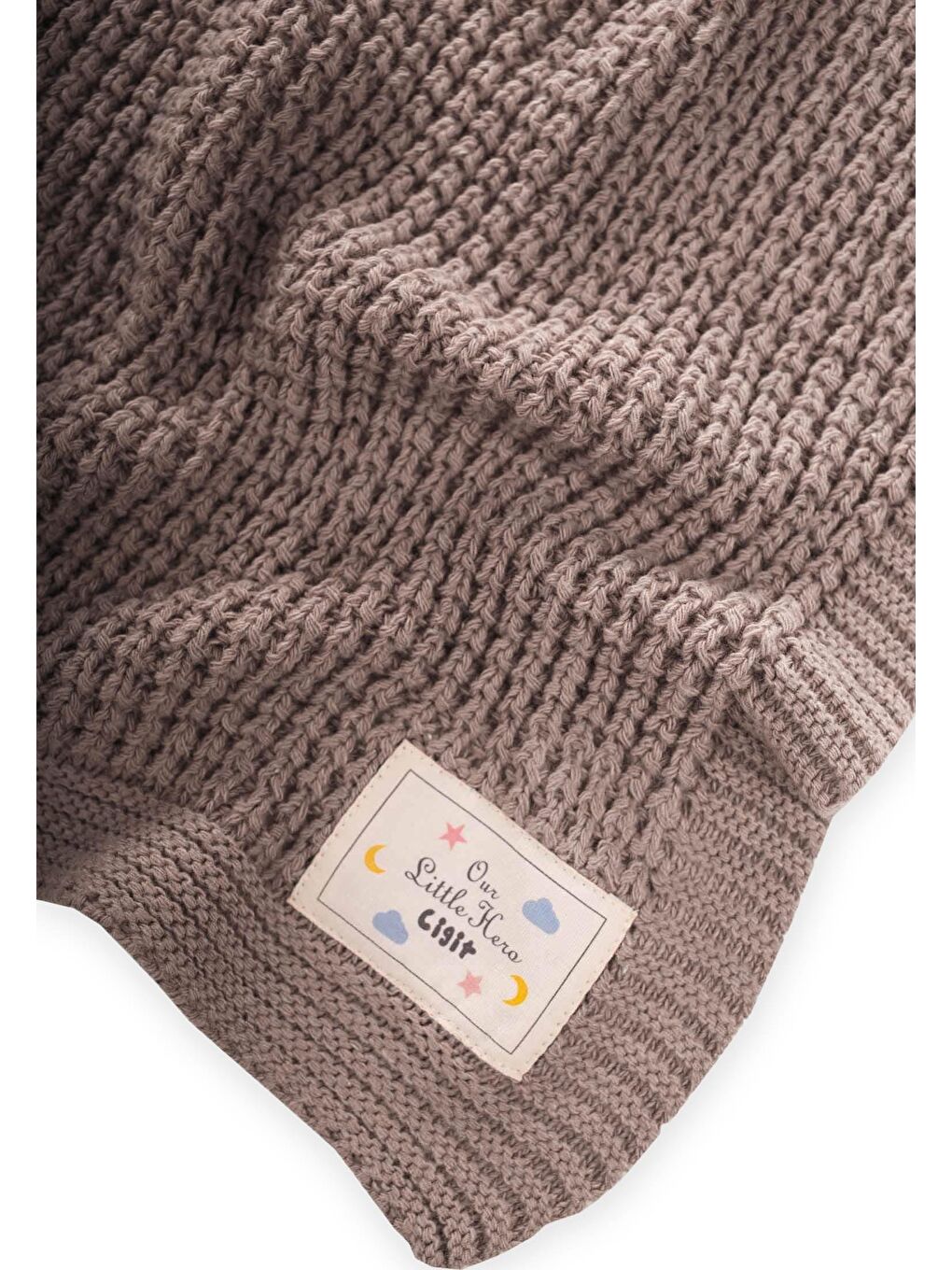 Kahverengi Selanik Triko Battaniye 80X100 (+/-5 Cm ) Sütlü Kahve-2