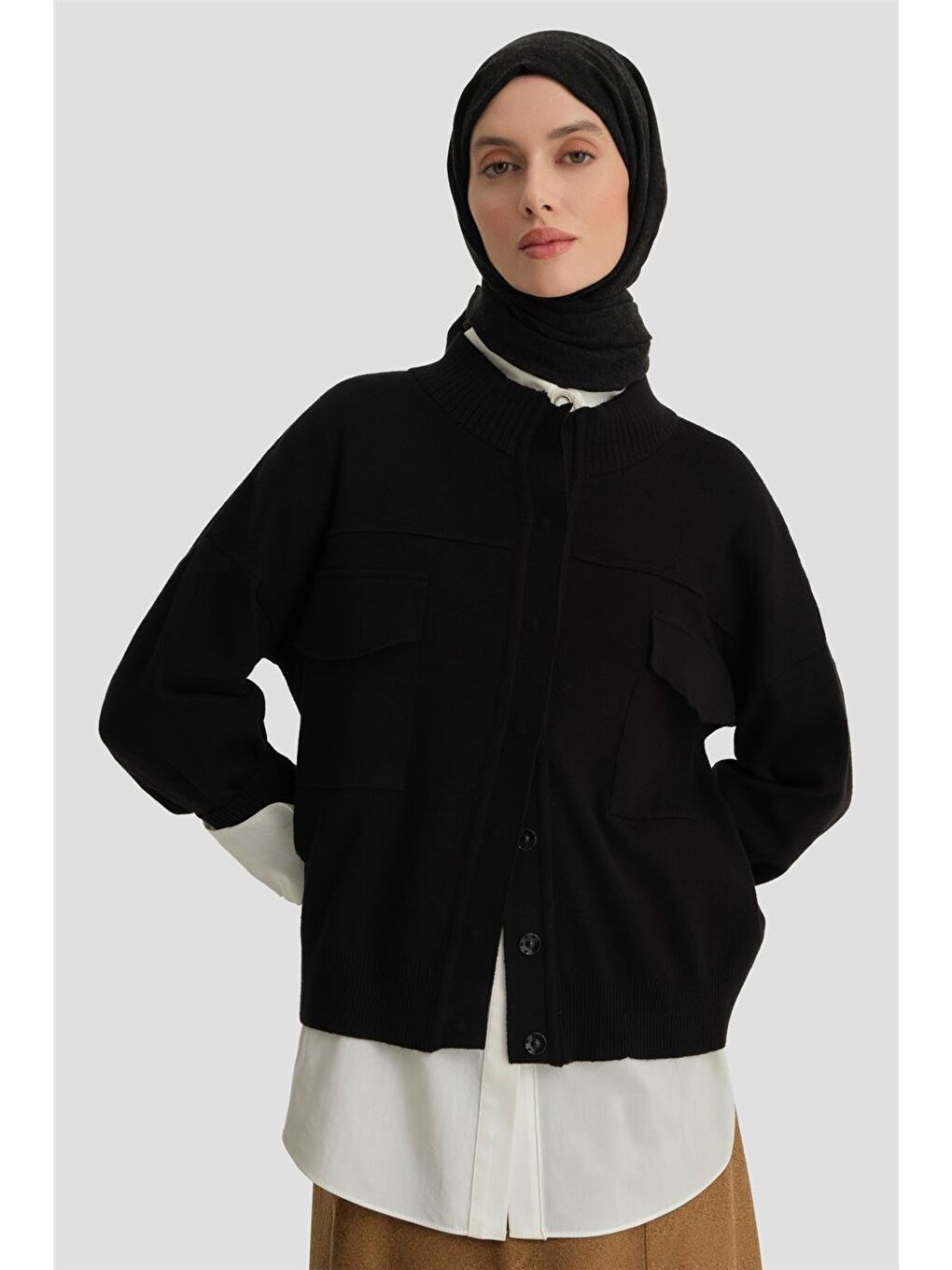 Hırka 24Kd4206 Siyah-2