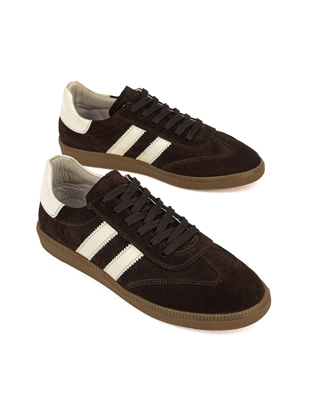 Kahverengi Kadın Hakiki Deri Sneaker 1611035Z64032 Kahve-1