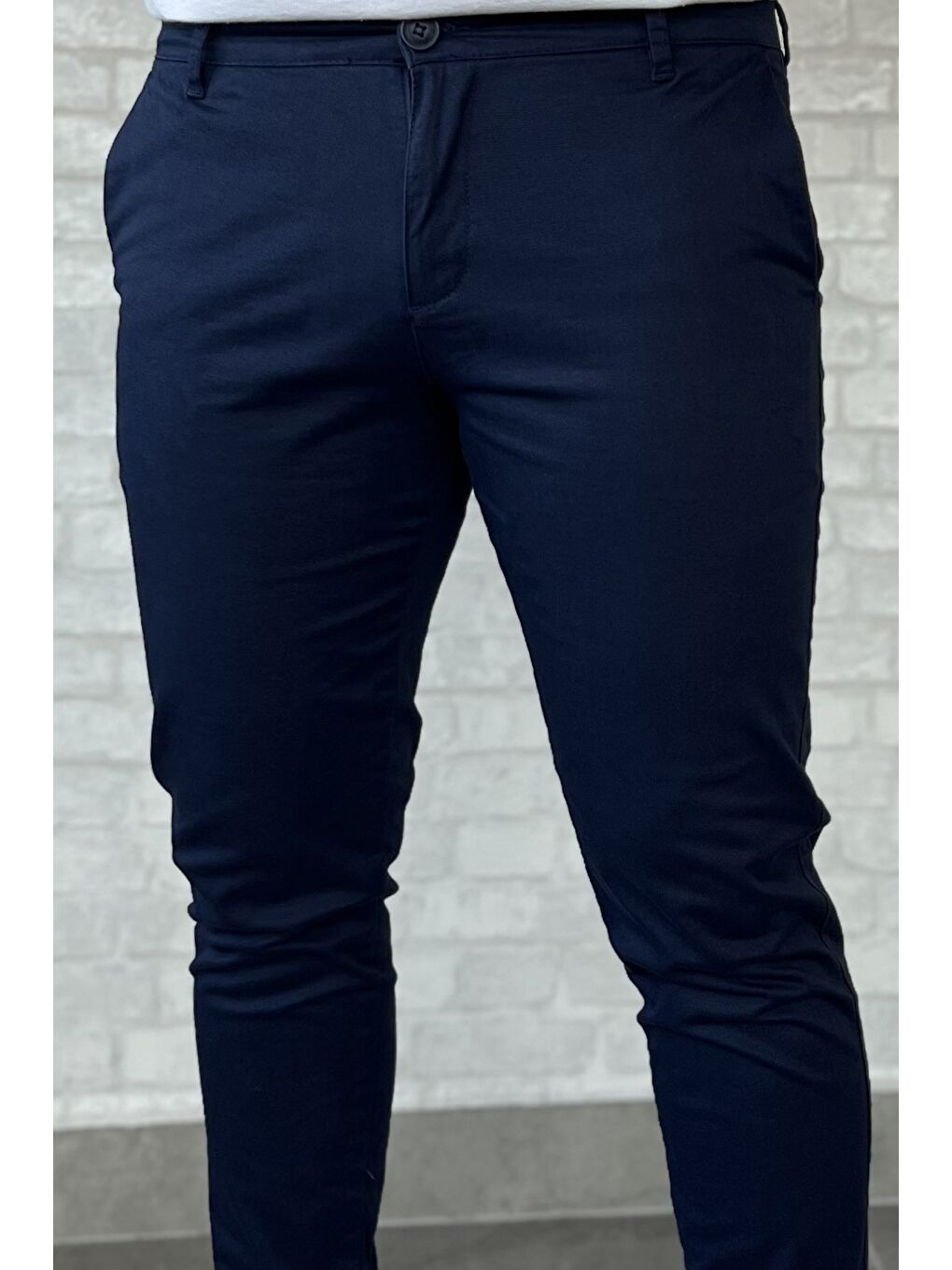 Lacivert Erkek Gabardin Pantolon-3