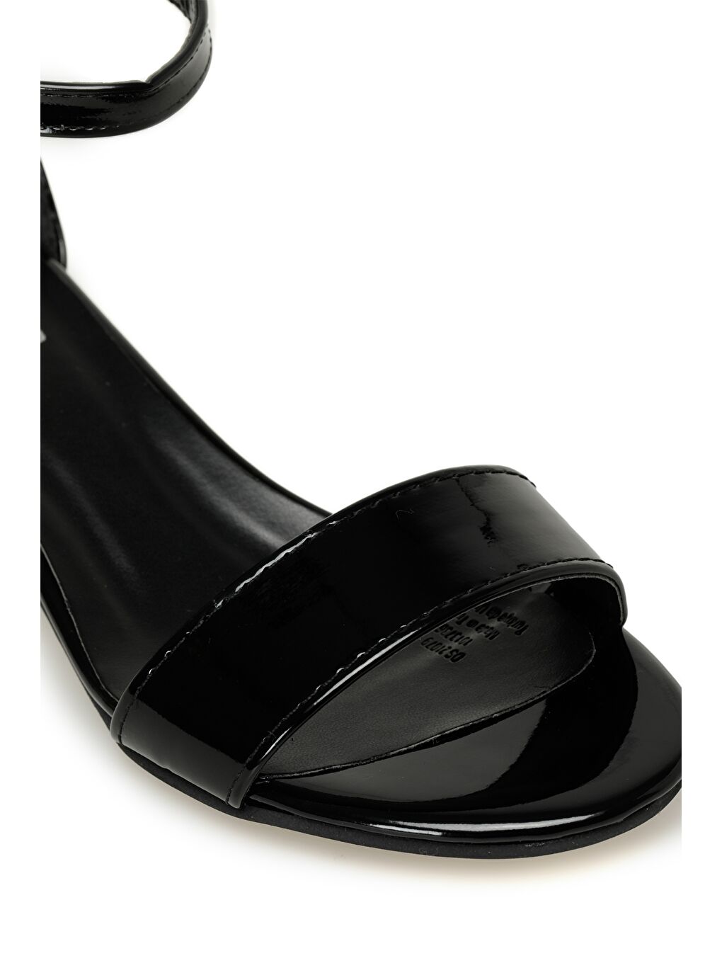 DS21079 3FX Siyah Kadın Topuklu Sandalet-6