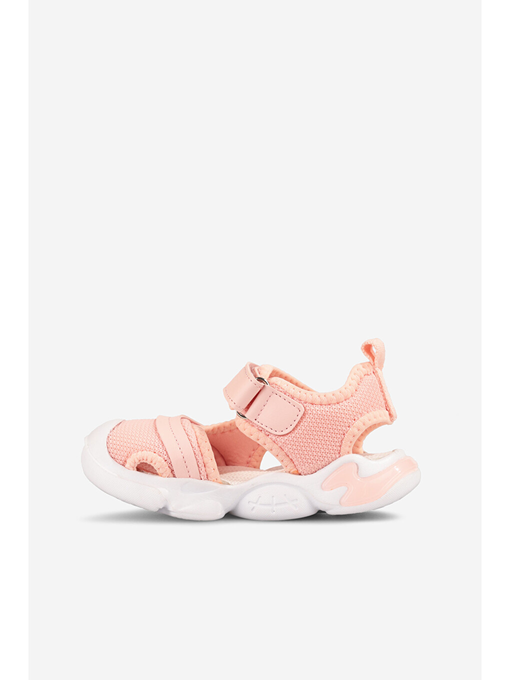 Pembe Soft Işıklı Kız İlk Adım Pudra Sandalet-1