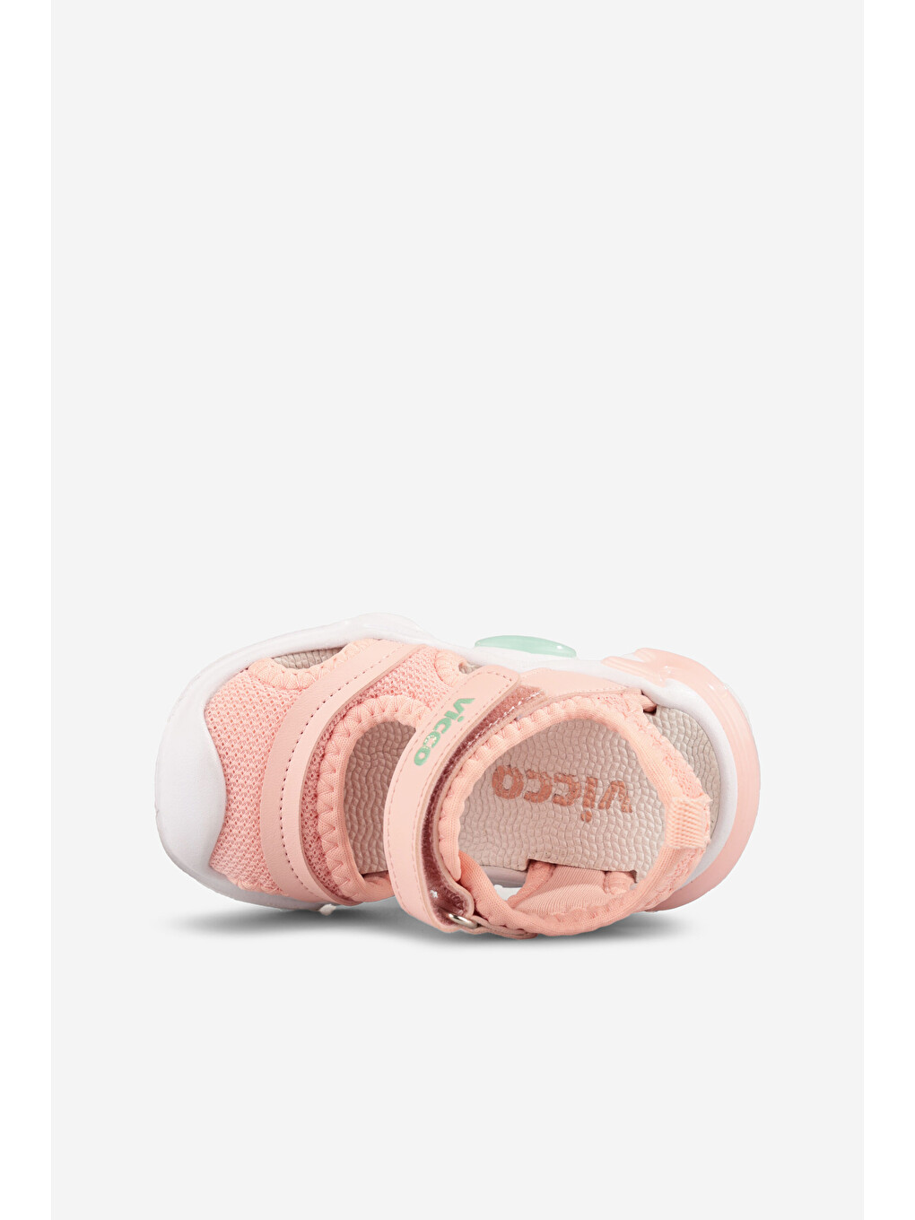 Pembe Soft Işıklı Kız İlk Adım Pudra Sandalet-2