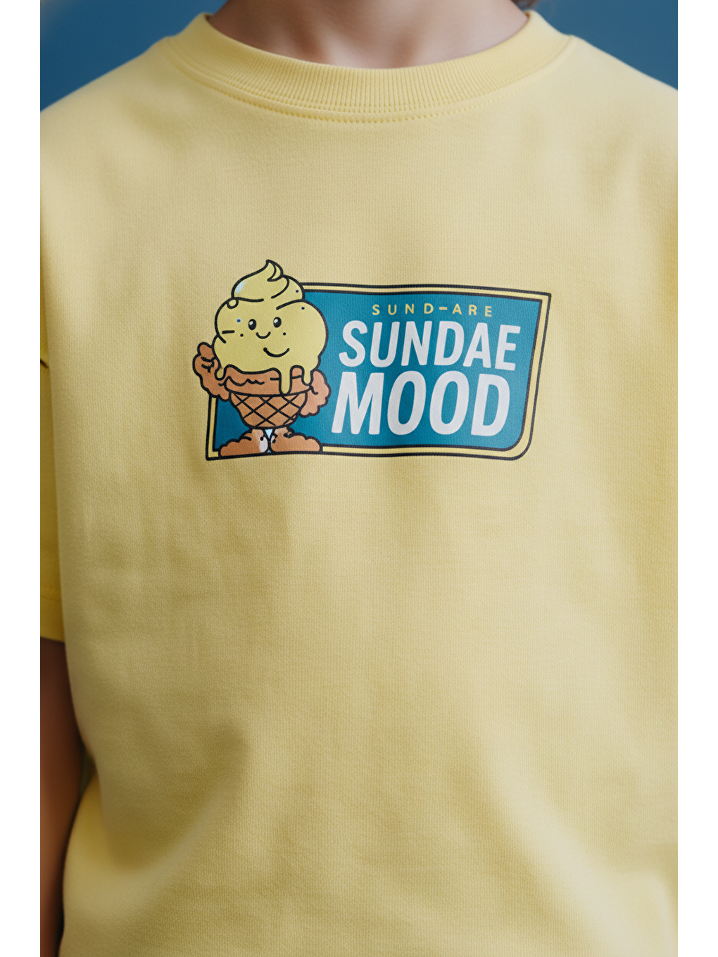 Karışık Erkek Çocuk Pamuklu Sarı Baskılı T-Shirtli Şort Takım-5