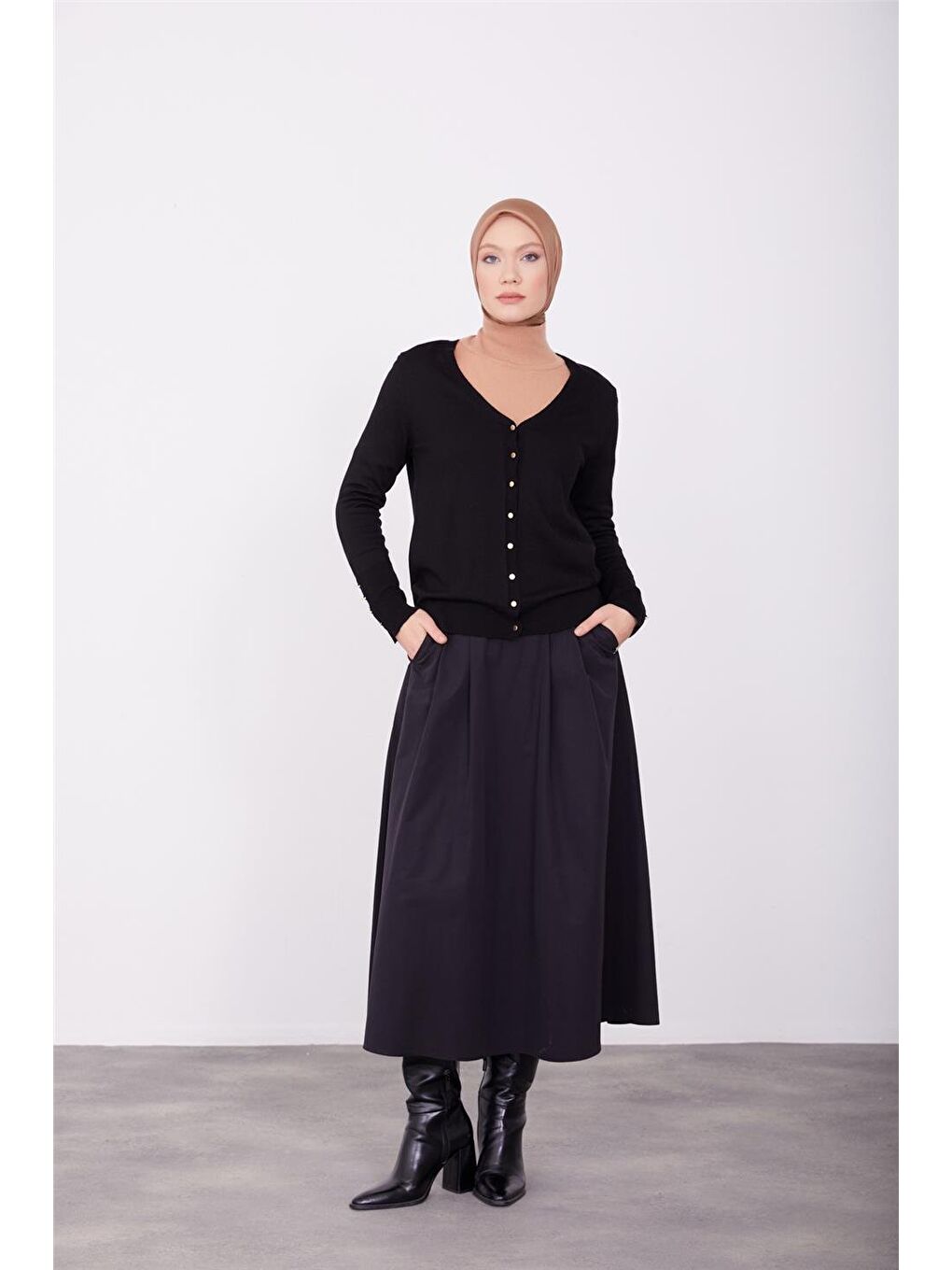 Hırka 23Kd2802 Siyah-1