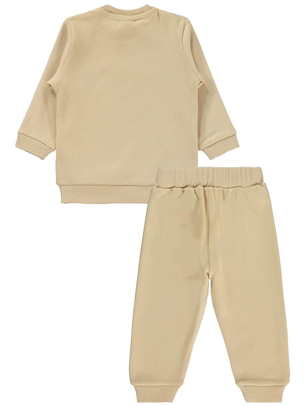 Baby Erkek Bebek Kurbağa Baskılı 6-18 Ay Takım - Kahverengi-3