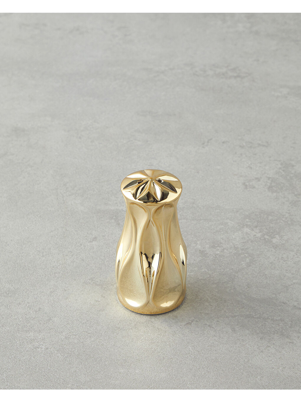 Sarı Baho Cam Tuzluk - Biberlik 4x4x8 cm Gold-1