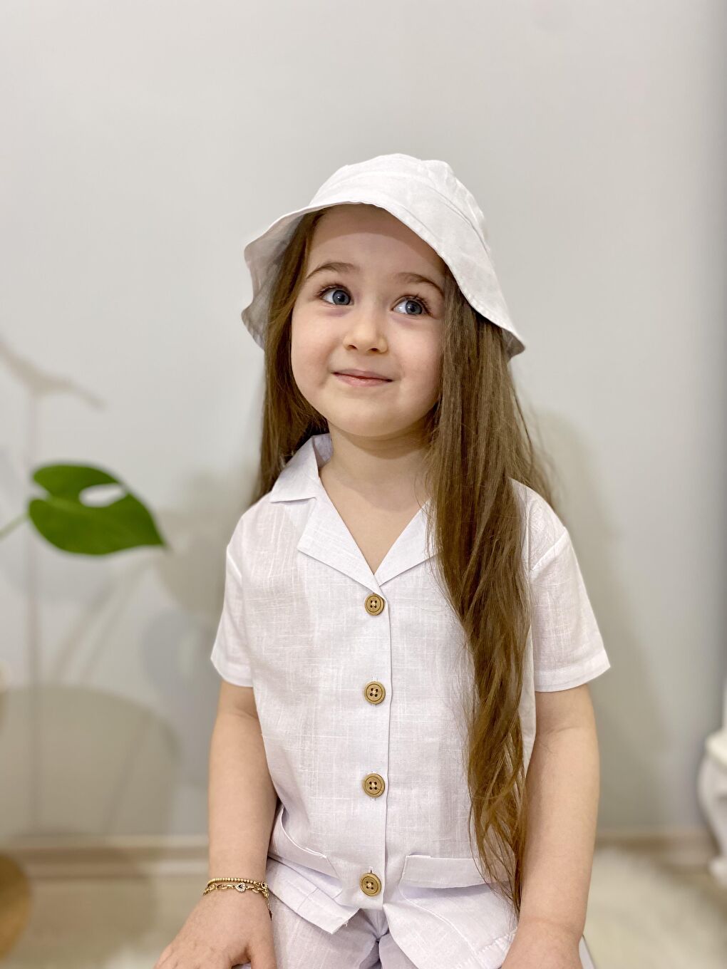 Beyaz Üçlü Gömlek Takım-1