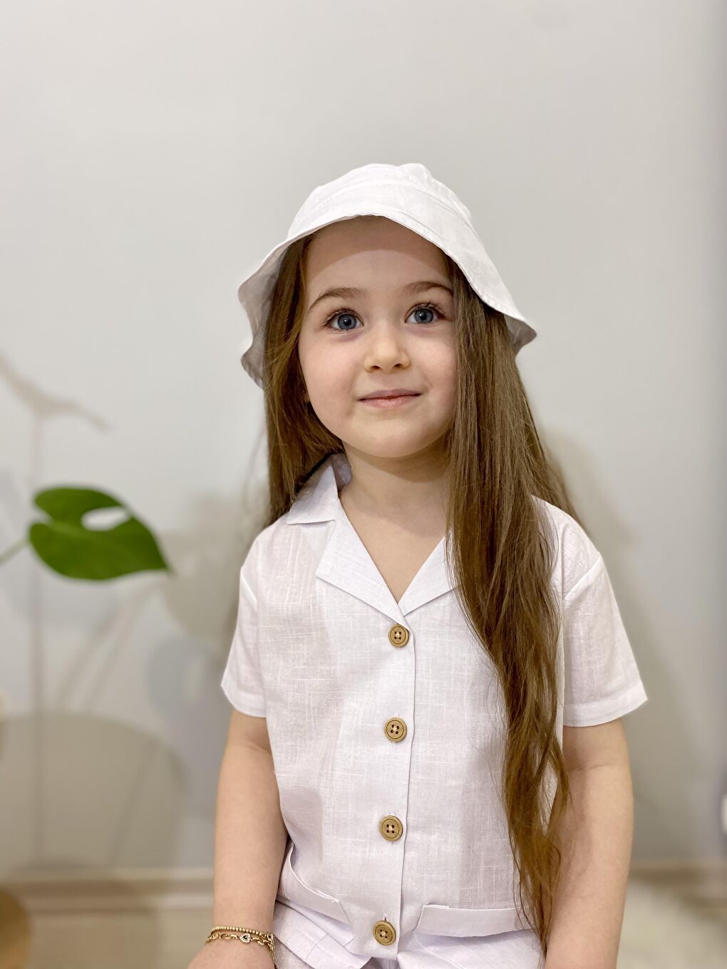 Beyaz Üçlü Gömlek Takım-2