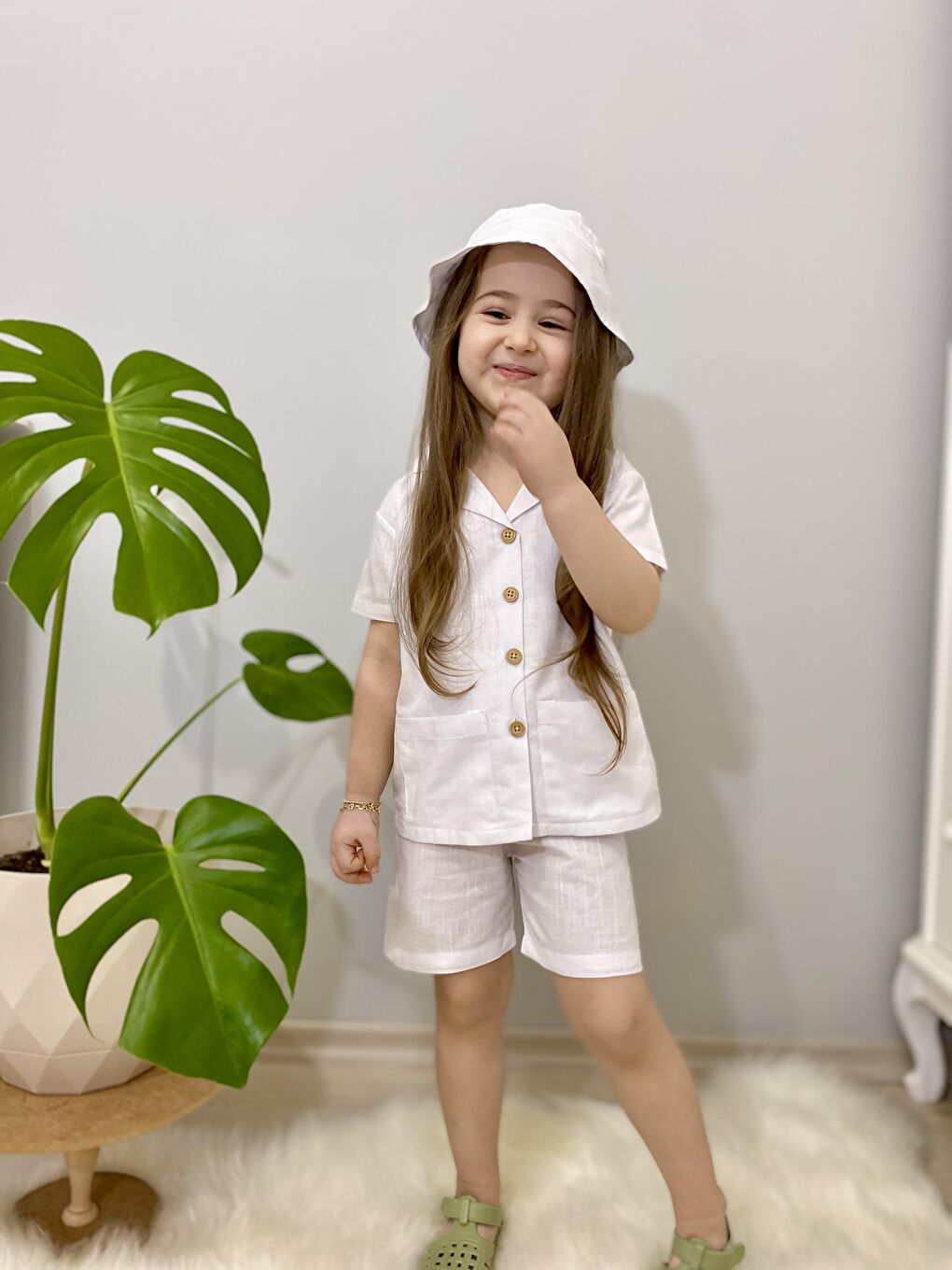 Beyaz Üçlü Gömlek Takım-3